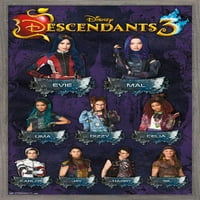 Disney Descendants - Grid Wall Poster, 14.725 22.375