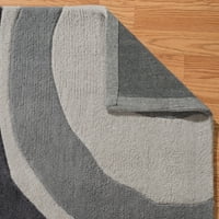 Обединени тъкачи Амой Бларни абстрактно сив Тъкани Полиестер област килим или бегач