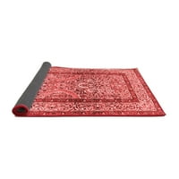 Ahgly Company Indoor Rectangle Animal Red Traditional Area Rugs, 7 '10'