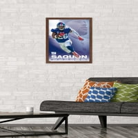 Нюйоркските Giants - Saquon Barkley Wall Poster, 14.725 22.375 рамки