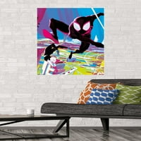 Неонов-Marvel Spider-Man: През плаката за неонова стена на паяка