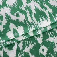 Wenini Summer Dress V-образен ръкав maxi print летни рокли свободни модни пискюли плисирани люлеещи се дълга рокля зелена xxl