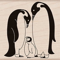 Херо Артс Монтиран Гумен Печат 2.5 Х2. 438 - Семейство Пингвини