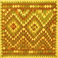 Ahgly Company Indoor Rectangle Southwestern Yellow Country Area Rugs, 8 '10'
