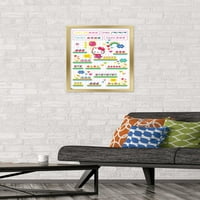 Hello Kitty - Arcade Wall Poster, 14.725 22.375 Framed