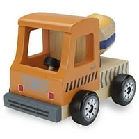 Поколение поколение поколение дървени джанти Кокетна играчка циментова смесител работен камион строително превозно средство превозно