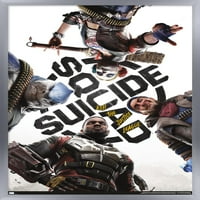 Отряд за самоубийство на комикси: Убийте Лигата на справедливостта - Ключов плакат на Art Wall, 14.725 22.375 Framed