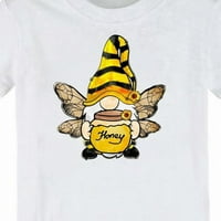 -8jcud летни момичета ризи Момчета и момичета пчелни фестивал Карикатурен печат Меден тениска с къси ръкави с къси ръкави на годините