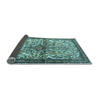 Ahgly Company вътрешен правоъгълник персийски светлосини традиционни килими, 3 '5'