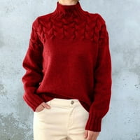 Женски пуловер с костенурка пуловер Женски пуловер за кожух за жени Мъжки моден пуловер с дълги ръкави пулове за жени