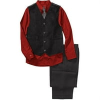Джордж-Мъжка риза, панталон, елек и вратовръзка комплект от 4 части