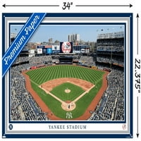 Ню Йорк Янкис - стенен плакат на стадион Янки с пушките, 22.375 34