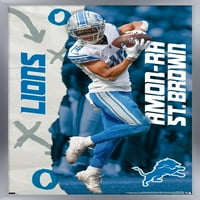 Detroit Lions - Amon -Ra St. Brown Stall Poster, 14.725 22.375 рамки