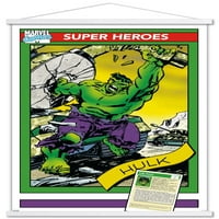 Marvel Trading Cards - Hulk Wall Poster с магнитна рамка, 22.375 34