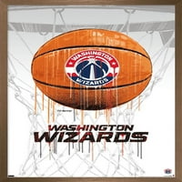 Вашингтон Уизардс-Дроп Баскетбол Стена Плакат, 14.725 22.375