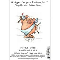 Whipper Snapper Cling Stamp 4 x6 -Cupig, PK 1, Whipper Snapper Designs