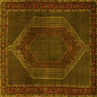 Ahgly Company Indoor Rectangle Персийски жълти традиционни килими, 8 '12'