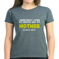 Cafepress - майка ми излиза - тъмна тениска на жените