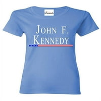 Кратка ръкав на тениската за жени - президентът Джон Ф. Кенеди