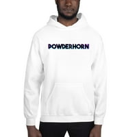 2XL Tri Color Powderhorn Hoodie Pullover Sweatshirt от неопределени подаръци