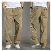 ifshaion работни панталони за мъже тънък солиден цвят прав пантало