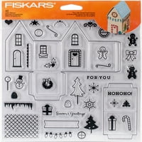 Fiskars Clear Stamps 8 x8 Малка малка къща на джинджифил
