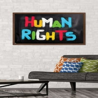 Плакат за стена за правата на човека, 22.375 34