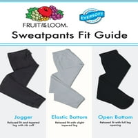 Плод на станчетата за мъже Eversoft Fleece Open Bottom Sweatpants, размери S-2XL