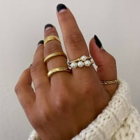 Мишел Кембъл бижута Дамски Буци джолан поплавък пръстен, месинг с 14к жълто злато наслагване, размер 8