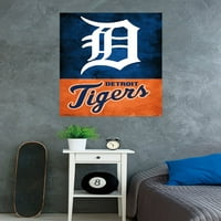 Детройт Тигри - Плакат С Лого, 22.375 34