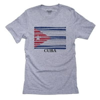 Cuba Baseball Classic - Световна винтидж прилеп флаг Мъжки сива тениска