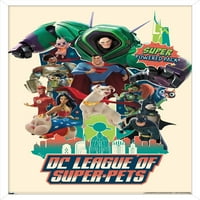 League of Super -Pets - Партньорски плакат за стена, 22.375 34 рамки