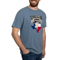 Cafepress - Bull Skull Born Texas - Мъжки риза Comfort Colors