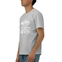 Мъжки официални тениски с къс ръкав Mar Brother пълен сезон Голямо сиво