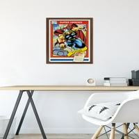 Marvel Trading Cards - Thor Wall Poster, 14.725 22.375 Framed