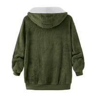 Женски шевове джобни пуловер пуловер пуловерна топла изкуствена вълнена джобове палто