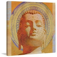 Буда втори живопис печат върху увито платно