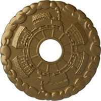 Екена Милуърк 1 2 од 7 8 ИД 1 п Кендъл таван медальон, ръчно изрисуван замък камък пращене