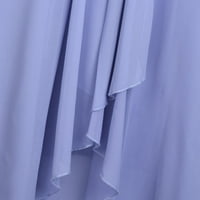 Женски рокли с къс ръкав отпечатани ежедневни средни дължини A-Line Scoop Neck Summer Ressing Blue XL