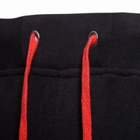 Idoravan ежедневни панталони за мъже Мъжки бизнес свободни големи размери еластични талии памук всички мачове плътни цветове