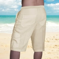 Puntoco Men's Plus Size Clearance Summer Summer DrawString Еластичен плътно цвят свободен небрежен пет панталони
