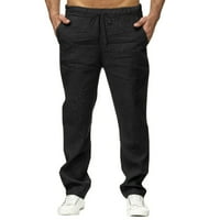 Аайомет мъжки тренировъчни панталони панталони памук памук с пълна дължина панталон джоб за теглене на панталони модни модни панталони