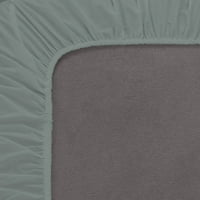 Крепежни елементи 300к Памук богат Хасе лесно грижи легло чаршаф, сив пълен Монтиран лист