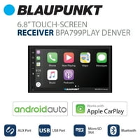 Блаупункт Денвър БПА799ПЛЕЙ приемник с 6.8 сензорен екран Епъл Карплей андроид Авто вграден Блутут Сири очи безплатно +