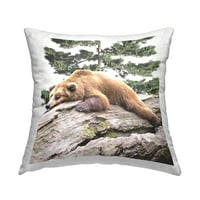 Ступел Индъстрис сънлив мечка Гора Гора отпечатани хвърлят възглавница дизайн от Ким Къринга