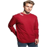 Daxton Premium Bron Men Тениска с дълги ръкави ултра мек средно тегло памук, 2pk червено бяло червено средна среда