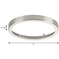Колекция Everlume четка никел 11 edgelit кръгла облицовка пръстен