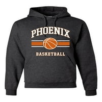 Wild Bobby City of Phoeni Basketball Fantasy Fan Sports Unise Hoodie Sweatshirt, Heather Black, Medium
