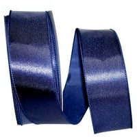 Хартия сатенен кабелен ръб, 2. В YDS, 2 опаковки, тъмно синьо