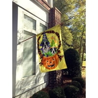 Carolines Treasures PPP3033Chf Boston Terrier Halloweenies Flag Canvas House Size голям, многоцветен